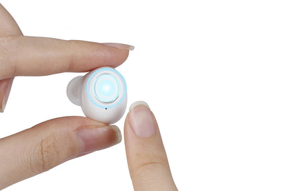 Hearing Aid Invisible Digital In-Ear Enhancer Sound Voice Amplifier Rechargeable-White