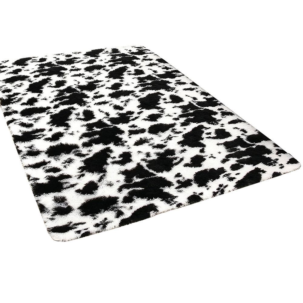 Plush Area Rug Soft Fluffy Carpet for Bedroom Living Room Dorm Room-White