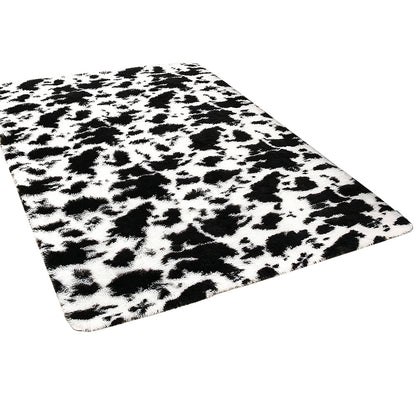 Plush Area Rug Soft Fluffy Carpet for Bedroom Living Room Dorm Room-White