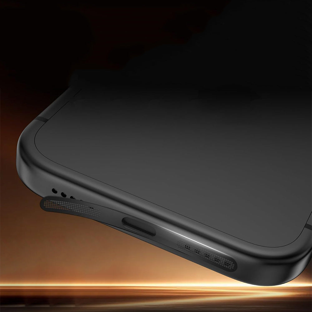 4Piece Metal Dust Mesh Covers for iPhone 18 Pro 18 Pro Max - Black