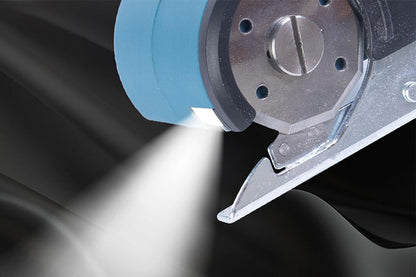 USB Cordless Electric Scissors Rechargeable Fabric and Cardboard Cutter-Blue