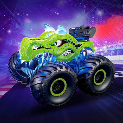 2.4G Remote Control Dinosaur Spray Off Road Truck - Green