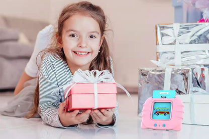 Talking Flash Cards Pocket Speech Toys 224 Sight Words Educational Language Learning Toys for Boys Girls Gifts-Pink