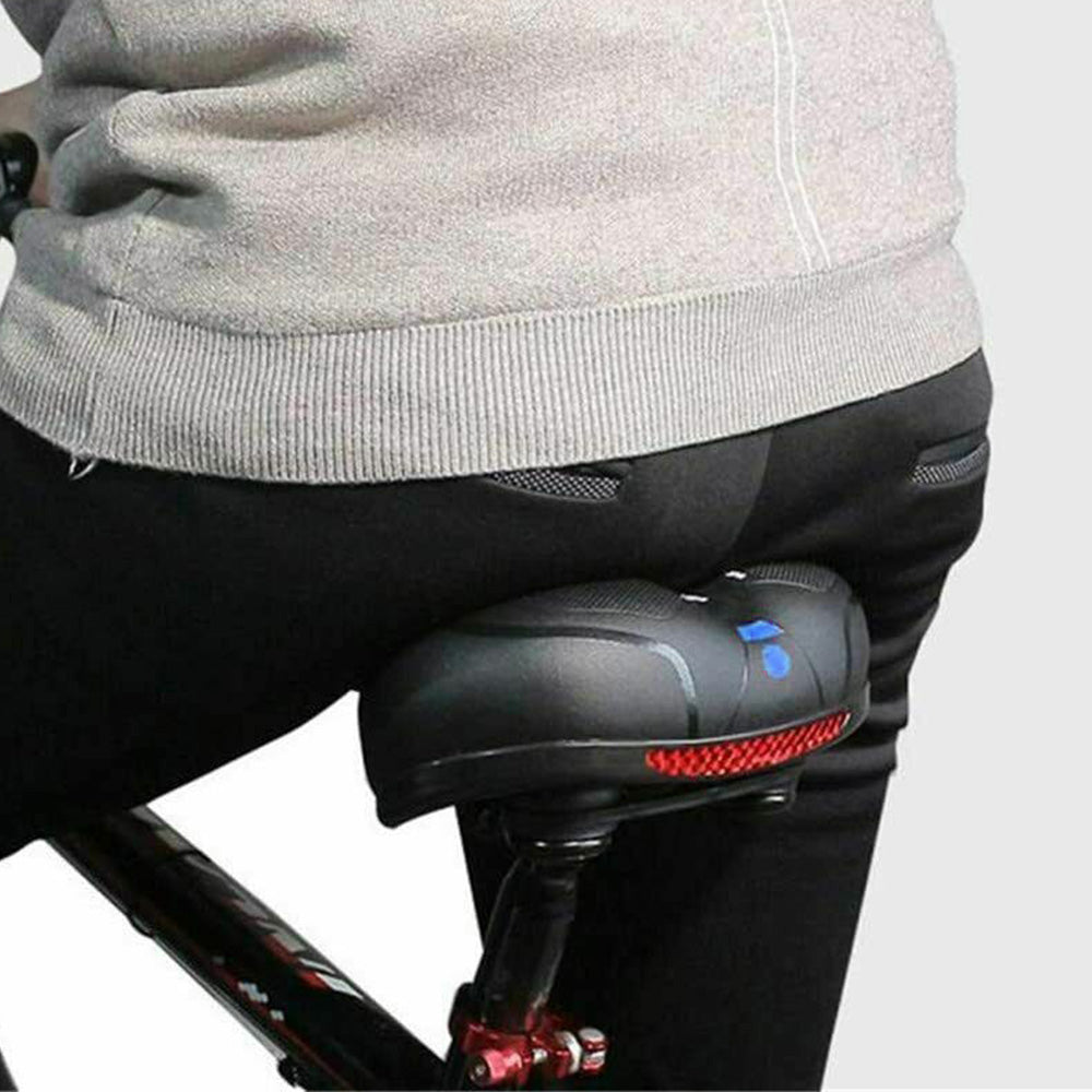Air Cushion Shock Absorbing Mountain Bike Saddle Seat-Blue