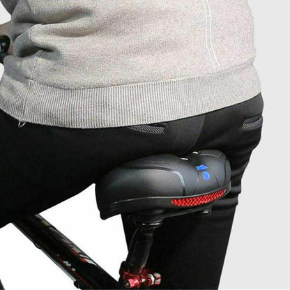 Air Cushion Shock Absorbing Mountain Bike Saddle Seat-Blue