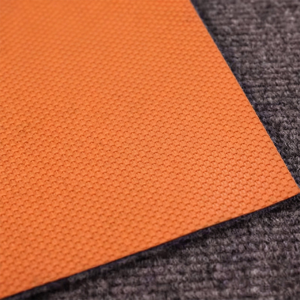 Round Office Chair Mat Anti Slip Floor Protector - Brown