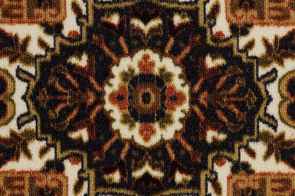 Vintage Boho Rug Non-Slip Floor Carpet - Brown