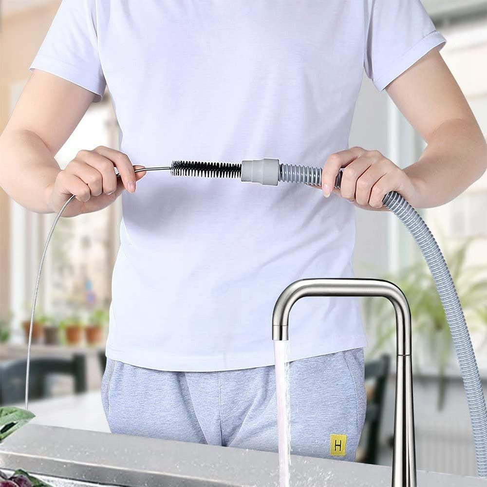 Double End Flexible Pipe Cleaning Brush Set-Black