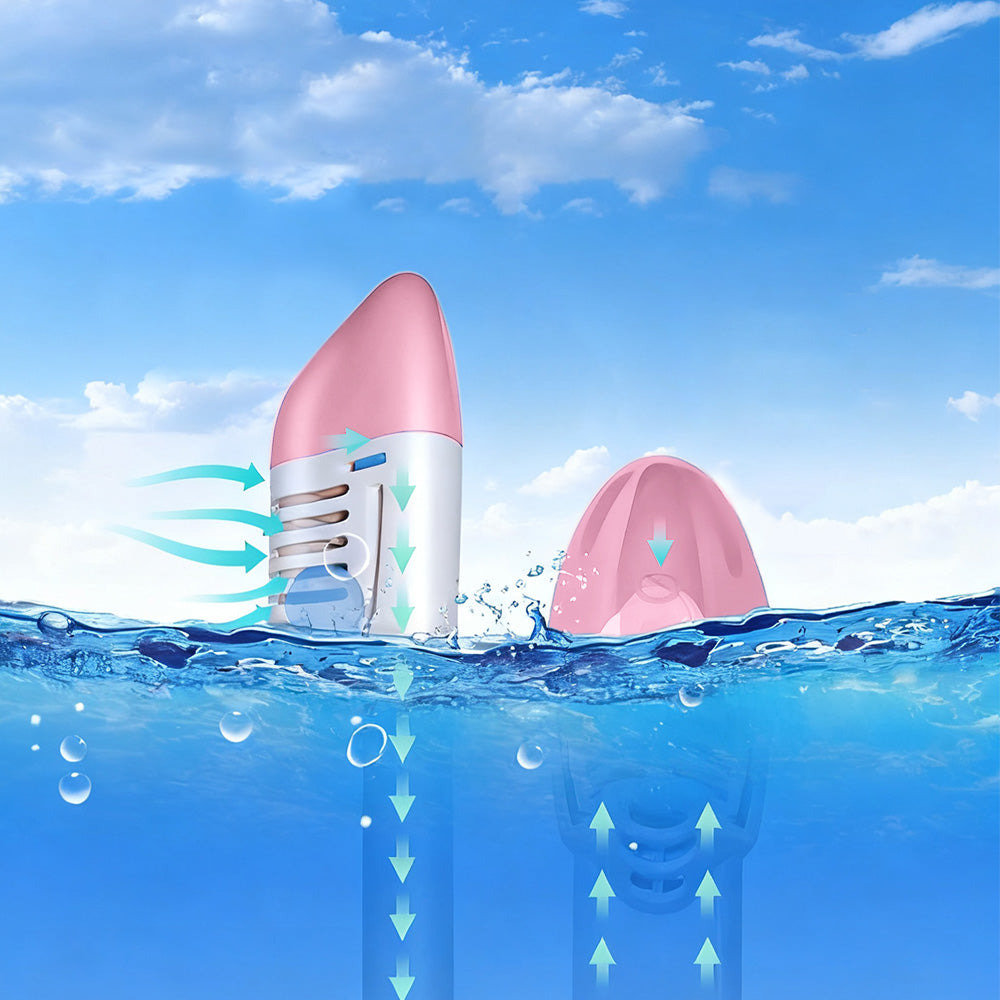 Full Face Snorkel Mask ¨C 180 Degree Panoramic View Anti-Fog & Leak-Proof Design White Pink