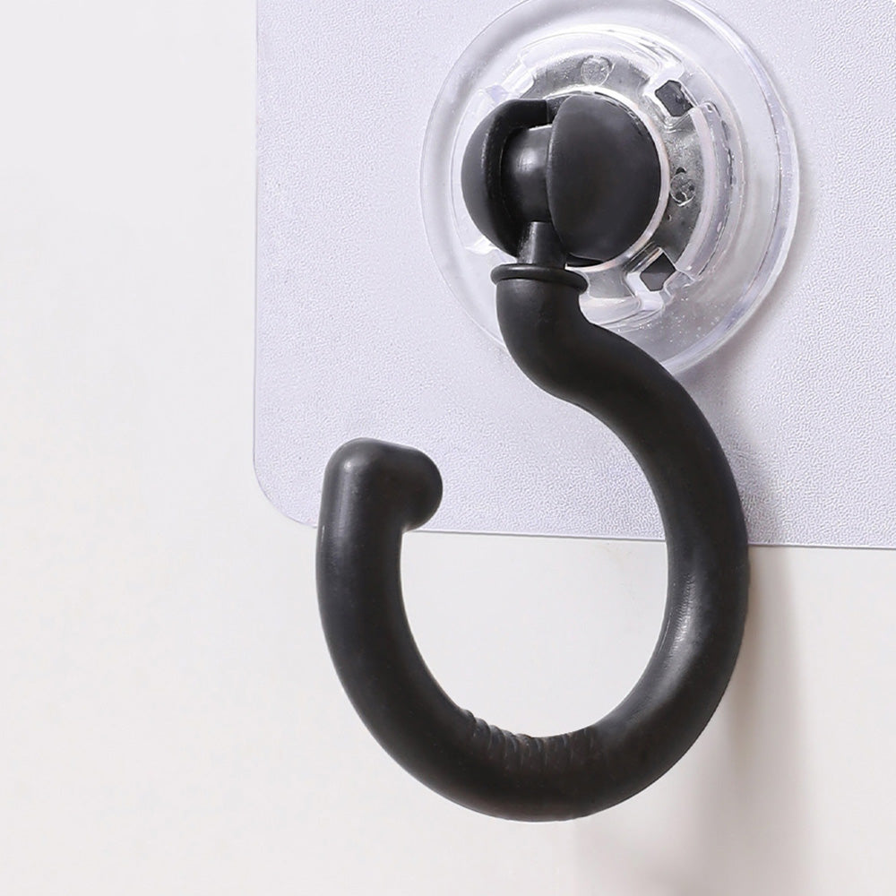 10 Pcs No Drill Ceiling Hooks-Black