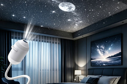 2 in 1 Galaxy Starry Sky Night Light Projector - 12Pcs Films