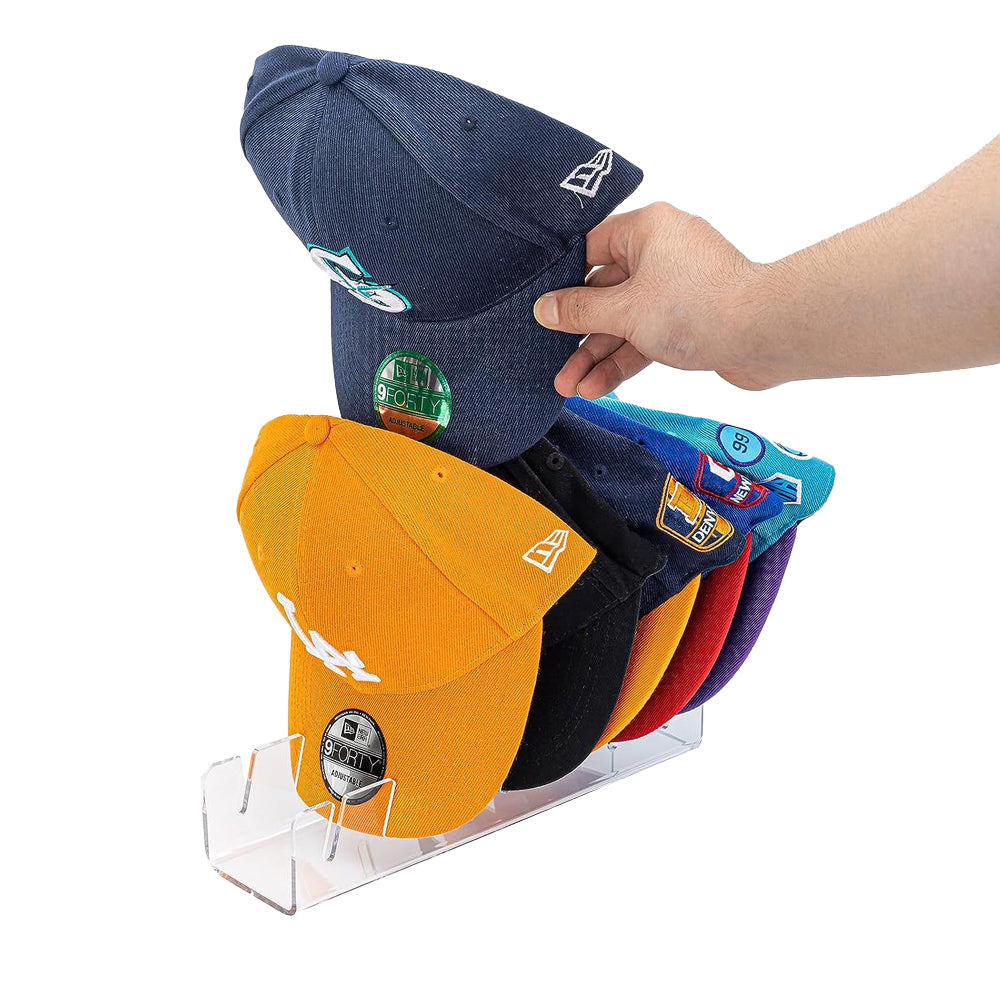 Baseball Caps Storage Stand Acrylic Freestanding Hat Rack Display Stand Holder Clear