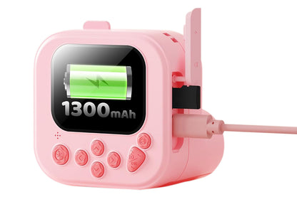 boy and girls DIY Instant Print Camera with 48MP Photo Printer-Pink