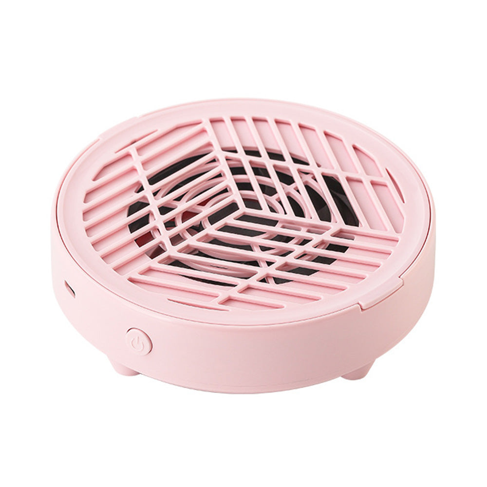 Mini Nail Dust Collector Lightweight Electric Manicure Vacuum for Home DIY and Salon Use-Pink