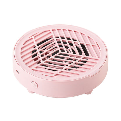 Mini Nail Dust Collector Lightweight Electric Manicure Vacuum for Home DIY and Salon Use-Pink
