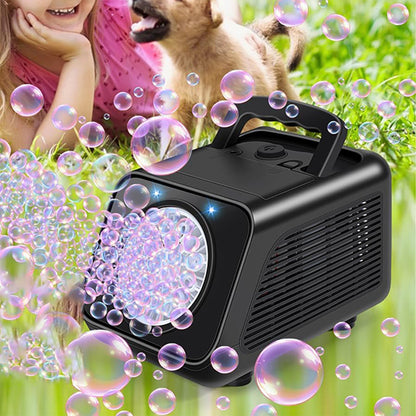 20 Hole Stage Bubble Machine for Parties - Black