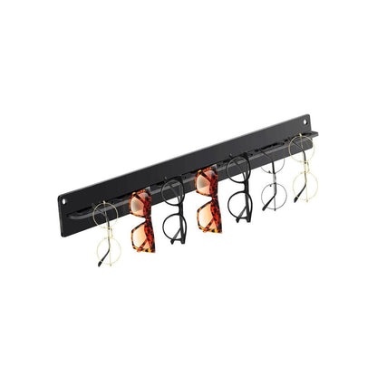 Eyeglasses Storage Rack Punch-free Wall Mounted Acrylic Sunglasses Holder Display Stand Black
