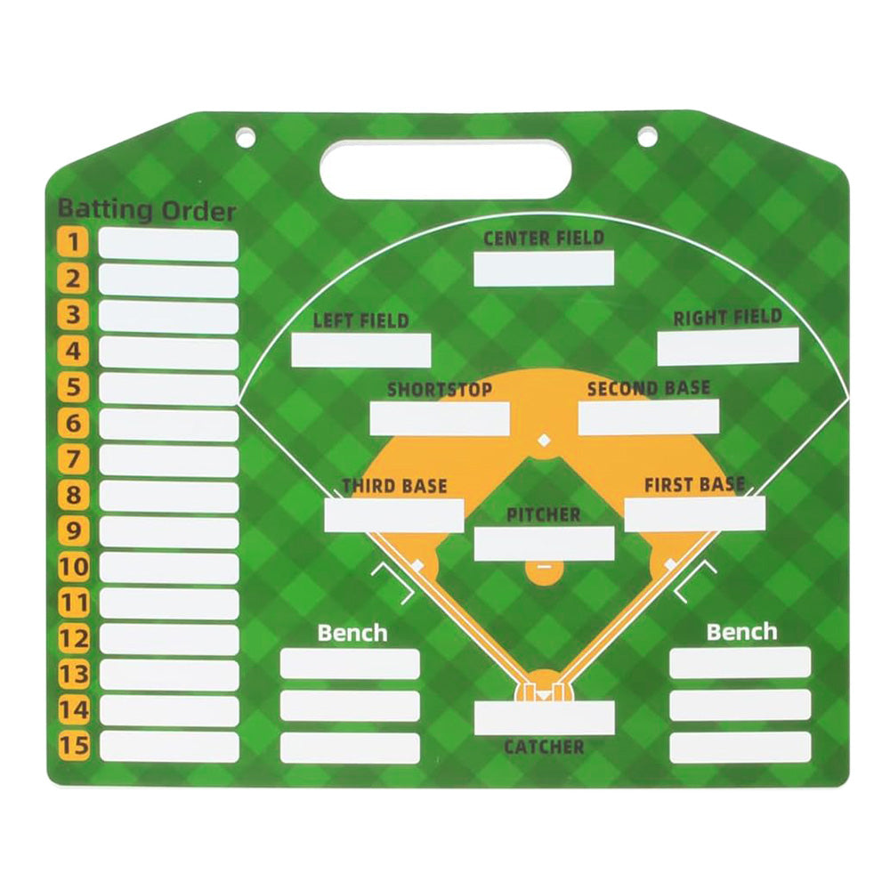 Reusable Baseball Coach Clipboard Set Dry Erase Tactical Coach Lineup Board with 30 Lineup Cards and Marker