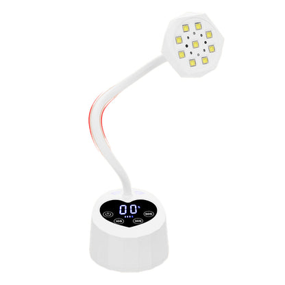 Motion Sensor UV Nail Lamp 360 Degrees Adjustable Fast Curing LED Dryer Light for Home Nail DIY Manicure