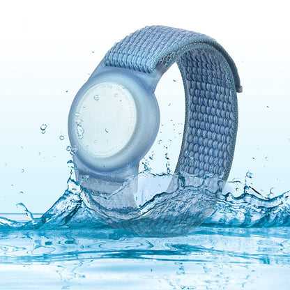 2PCS Soft Nylon Wristbands for Airtag-Blue
