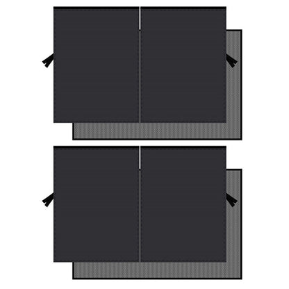 2PCS Car Window Sun Shades Double Layer Magnetic Rear Window Privacy Cover