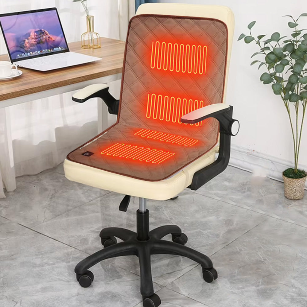 USB Powered 3-Mode Heated Seat Cushion Chair Seat Warmer Pad Coffee