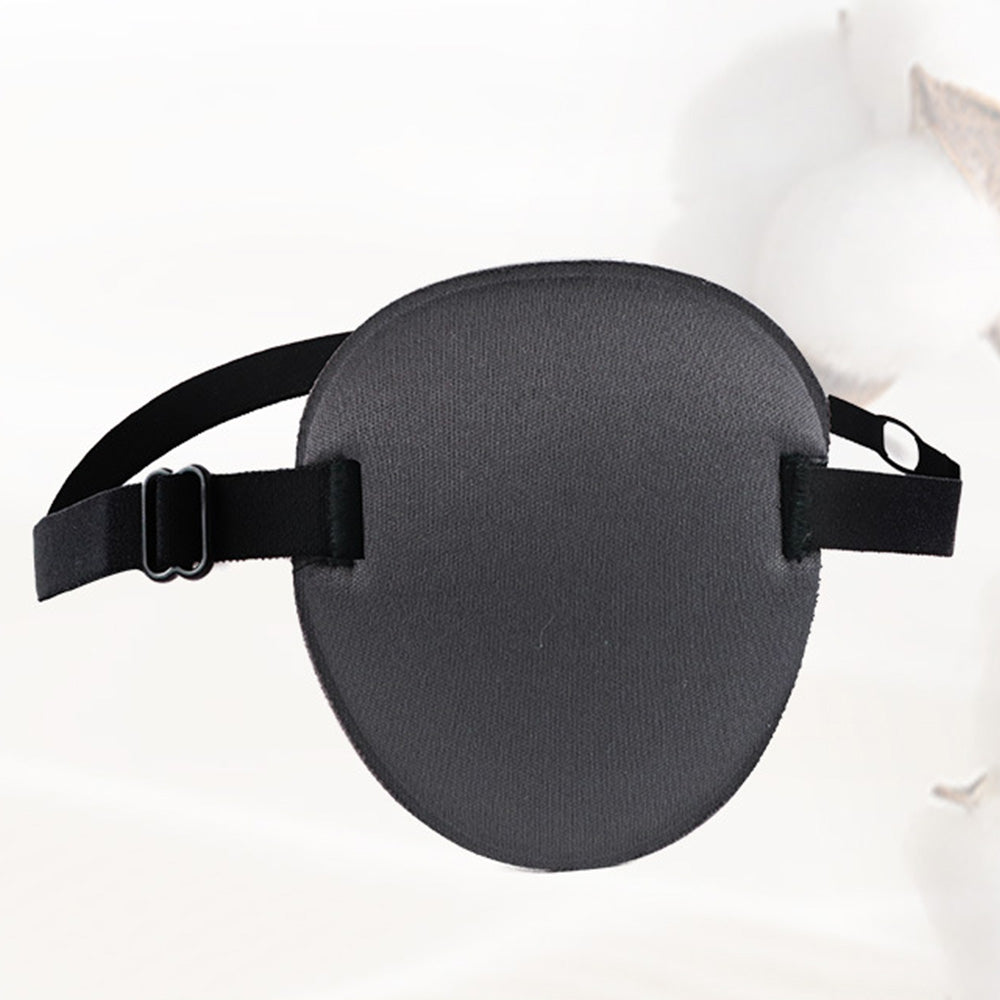 2Pcs Set Eye Patch Adjustable Single Eye Mask for Left or Right Eye Grey
