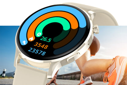 Fashion Smartwatch with Heart Rate and Sleep Monitoring IP67 Waterproof-Silver