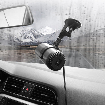 12V Portable Car Heater Suction-Mount Rotatable Car Window Defroster Purifier