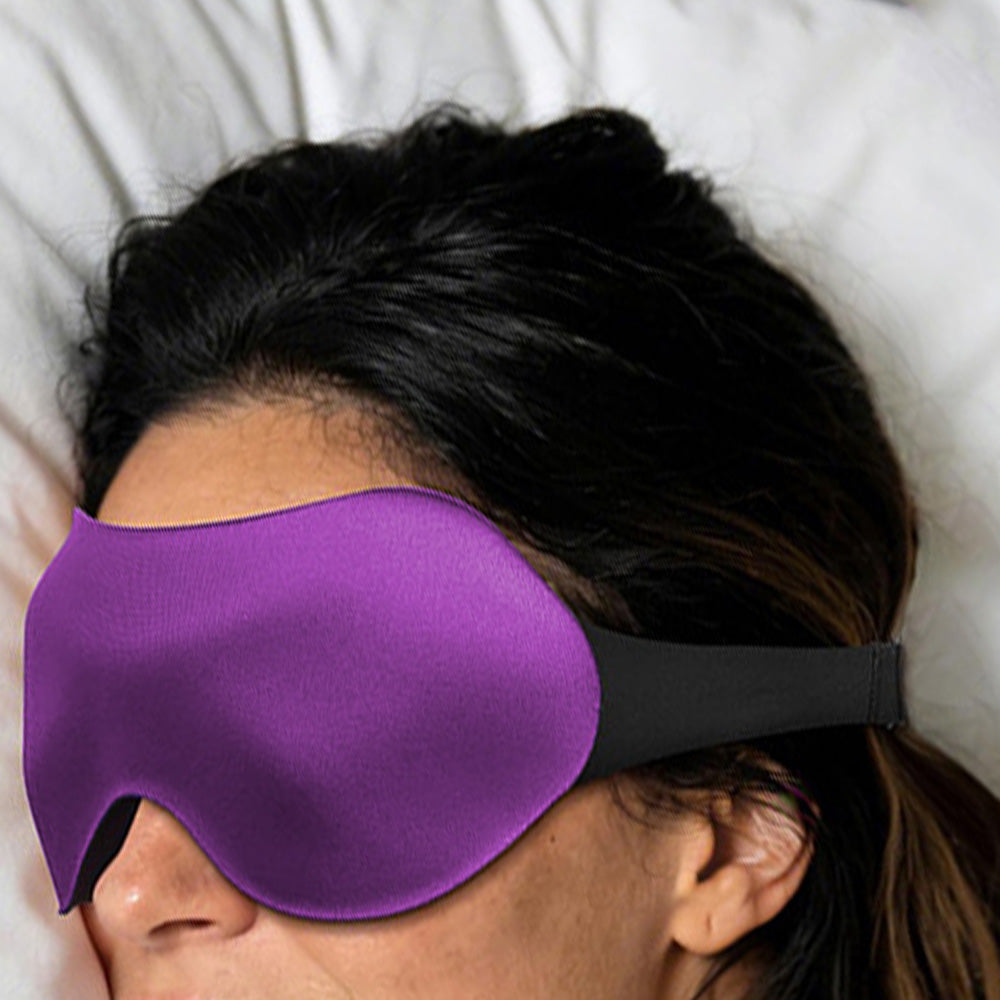 3D Full Blackout Sleep Mask-Purple