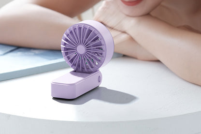 Handheld Foldable High Speed Fan for Travel Outdoor Home Office-Purple