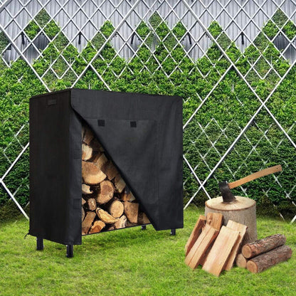Water-Resistant Firewood Log Rack Cover Heavy Duty Outdoor Dust Sun Protector