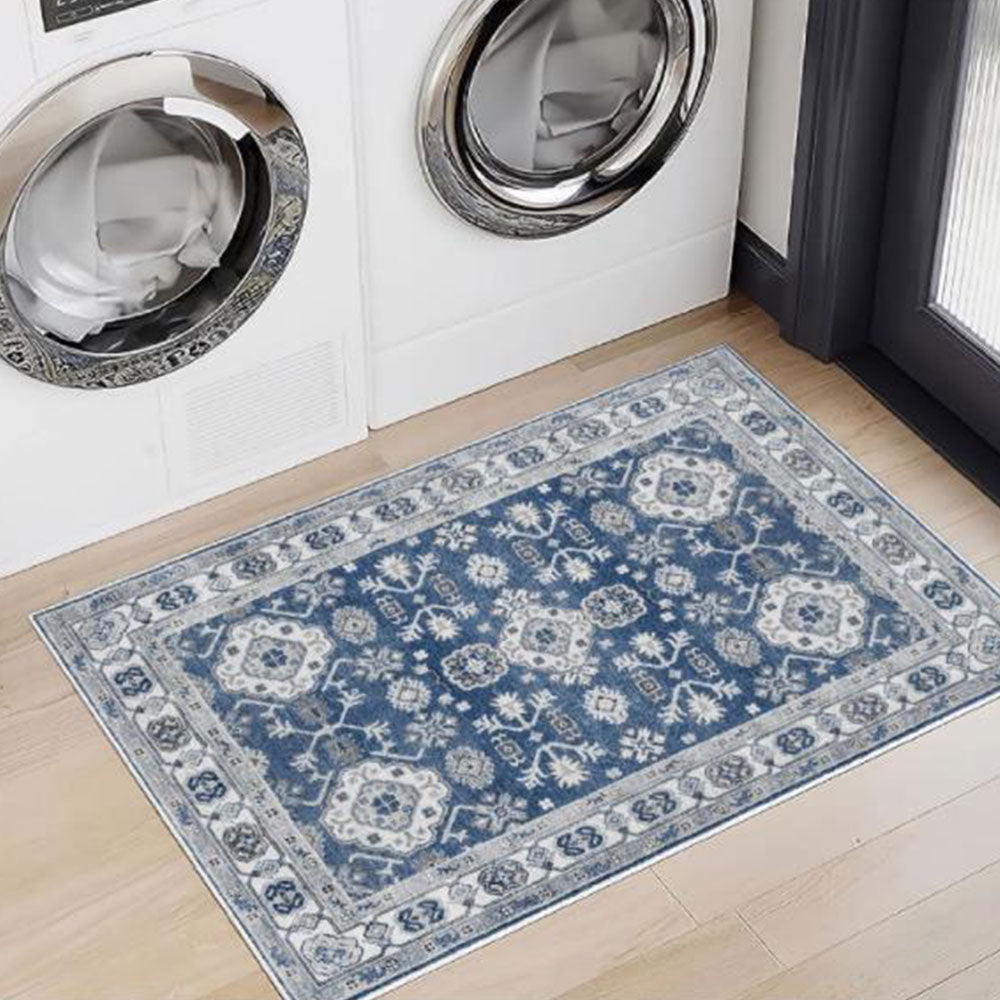 Vintage Boho Floor Mat Washable Non Slip Rugs for Living Room Bedroom Entryways Style 4
