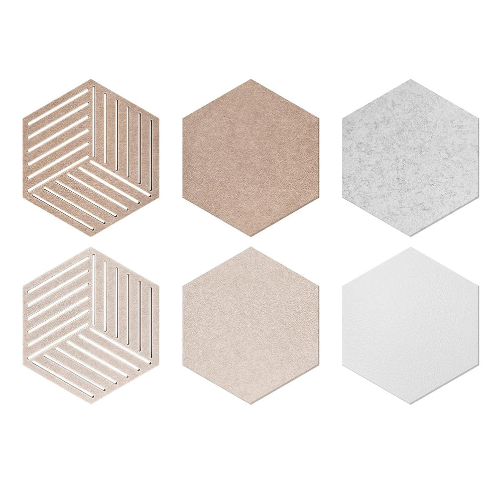 90Pcs Set Hexagon Felt Bulletin Board Wall Panels