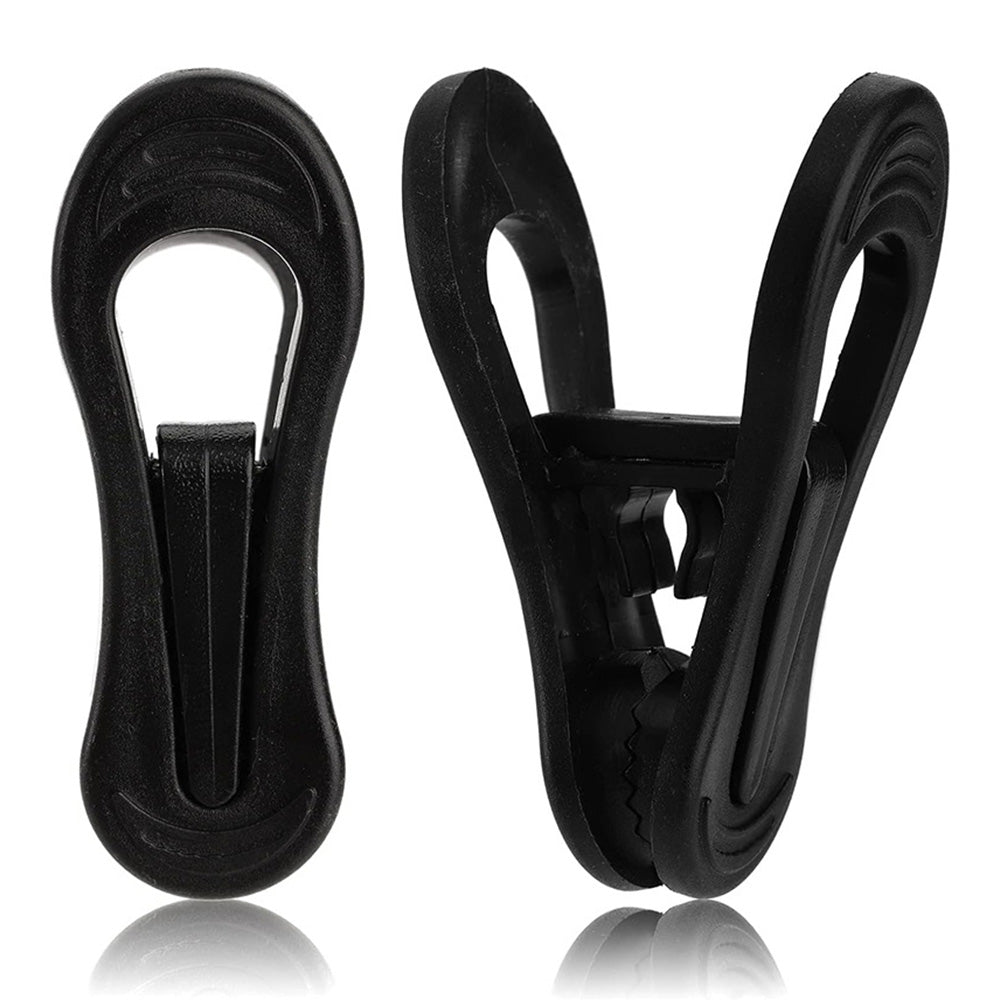 30 Pack Anti Slip Clips for Garments Socks Snacks Hanger Clips - Black