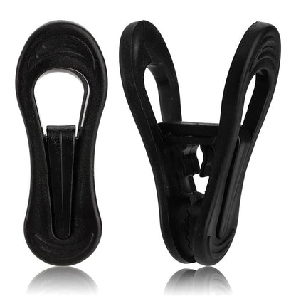 30 Pack Anti Slip Clips for Garments Socks Snacks Hanger Clips - Black