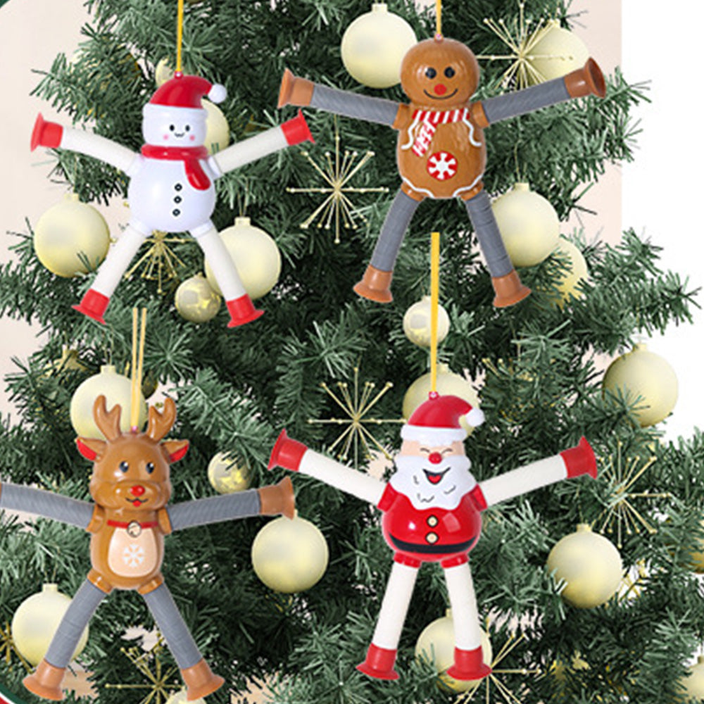 4Pcs Suction Cup Pop Tubes Stretchy Sensory Fidget Toys for Kids Style 2