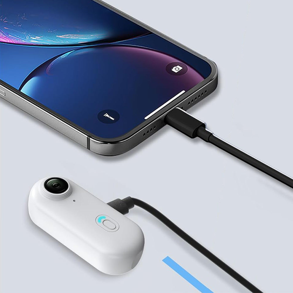 4K Mini Thumb Action Camera Portable Wearable Body Cam with Rotating Clip White