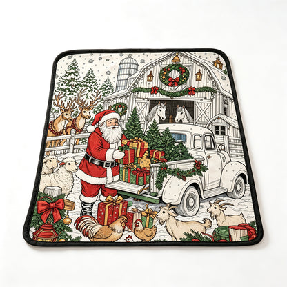 DIY Coloring Graffiti Christmas Blanket Drawing Blanket for Adults - Style2
