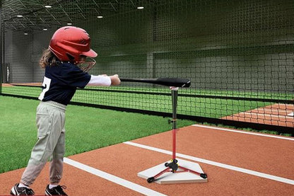 Baseball Softball Tee Batting Tee for Hitting Tripod Tanner Tee for Baseball Practice-Red