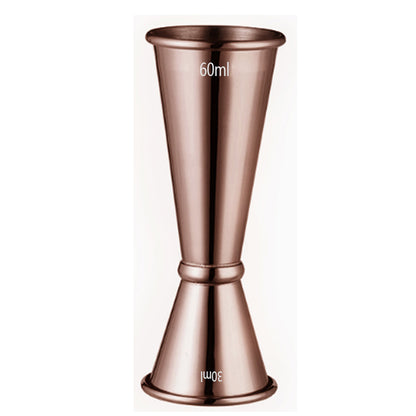 Stainless Steel Double Jigger Cocktail Bar Measuring Cup - Rose Gold
