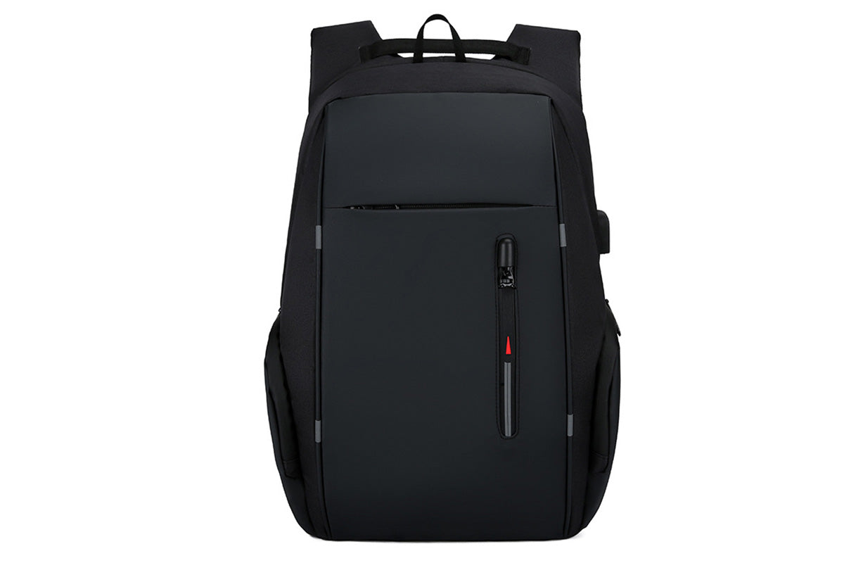 Travel Laptop Backpack with USB Port School Bookbag Fits 15.6 Inch Laptop-Black