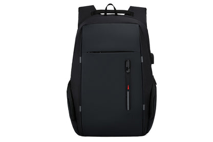 Travel Laptop Backpack with USB Port School Bookbag Fits 15.6 Inch Laptop-Black
