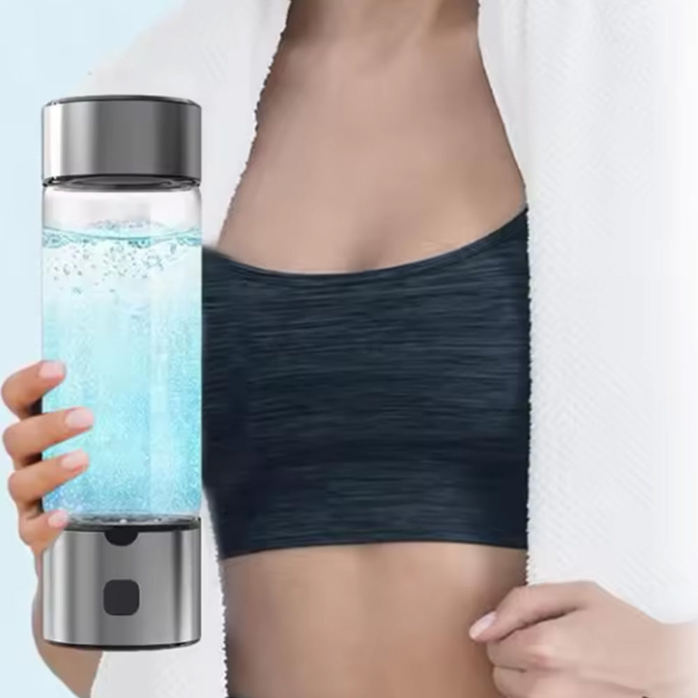 2-in-1 Hydrogen Water Generator 460ML Hydrogenated Water Bottle for Home Office Travel