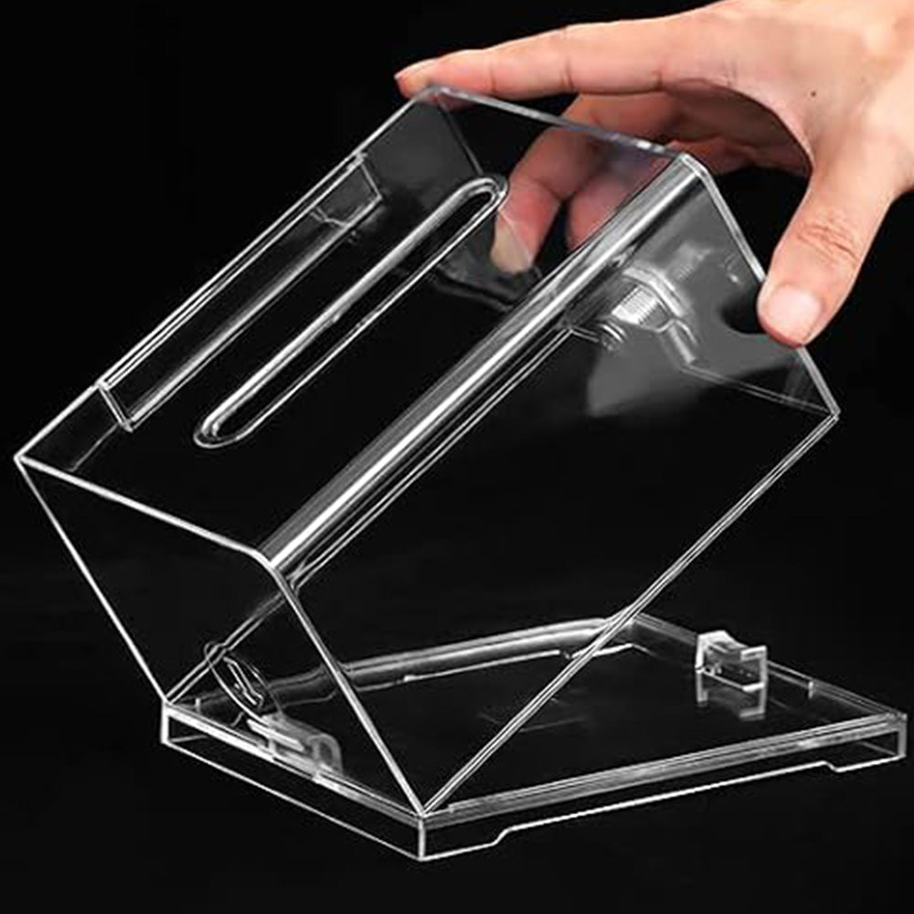 Lockable Suggestion Box with Keys for Voting Donations - Clear