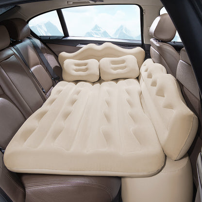 Inflatable Car Air Mattress for Back Seat-Beige