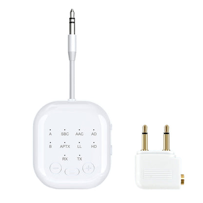 2-in-1Wireless Adapter Transmitter Receiver with Audio Sharing for Up to 2 Wireless Headphones