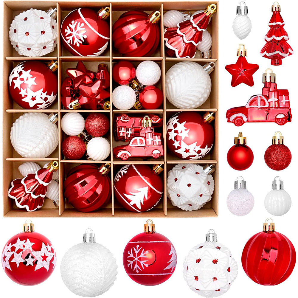 42-Piece Christmas Tree Ornament Set Holiday Hanging Decorations for Home Style 3