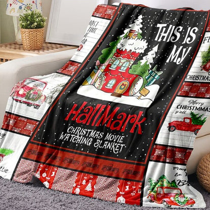 Christmas Throw Blanket Flannel Blankets for Couch Bed Sofa Style 1