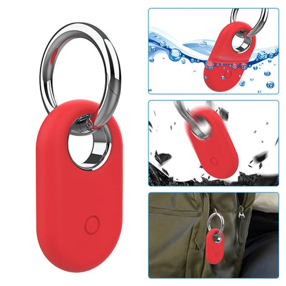 4Pcs Compatible with Samsung Galaxy SmartTag2 Silicone Case All-Round Protection Smarttag2 Holder with Keychain Style 1
